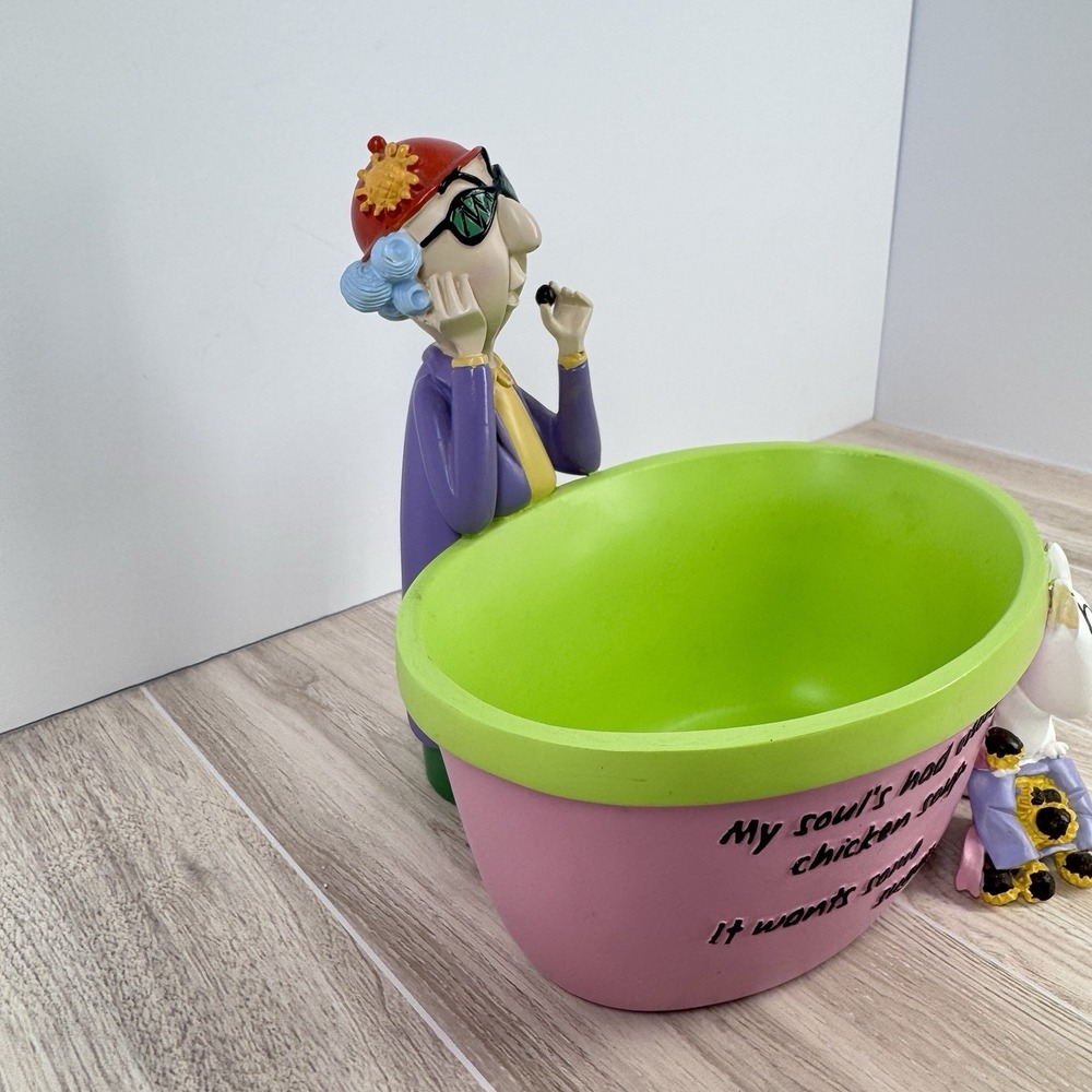 Maxine & Dog Candy Dish My Soul's Had Enough Chicken Candy Dish Rare Hallmark - Picture 6 of 11